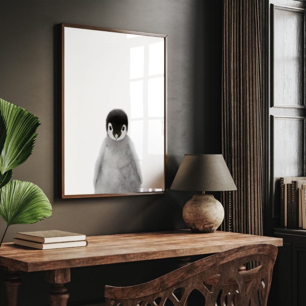 Nature Baby Penguin Chick – Wall Painting