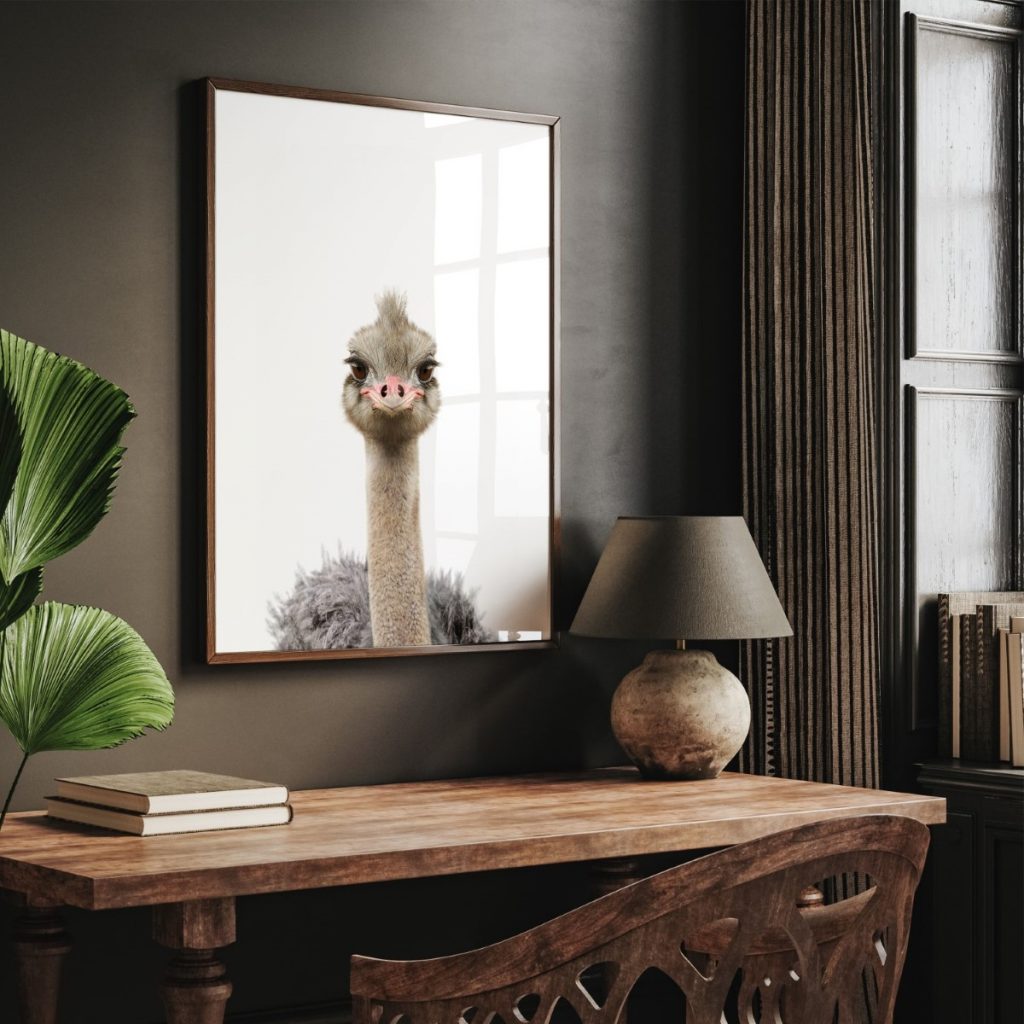Nature Ostrich Portrait – Wall Painting