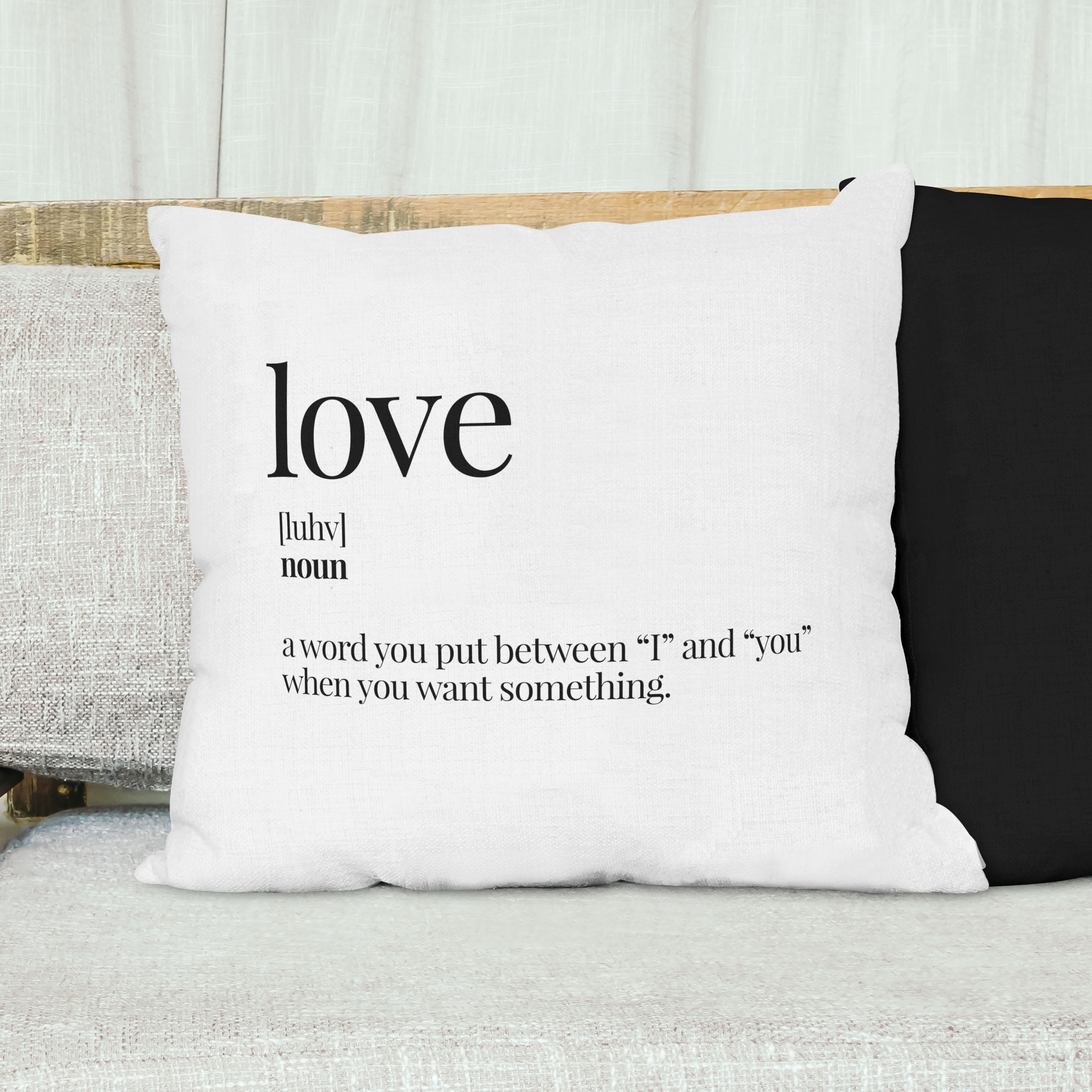 Red sofa with pillow and light lamp