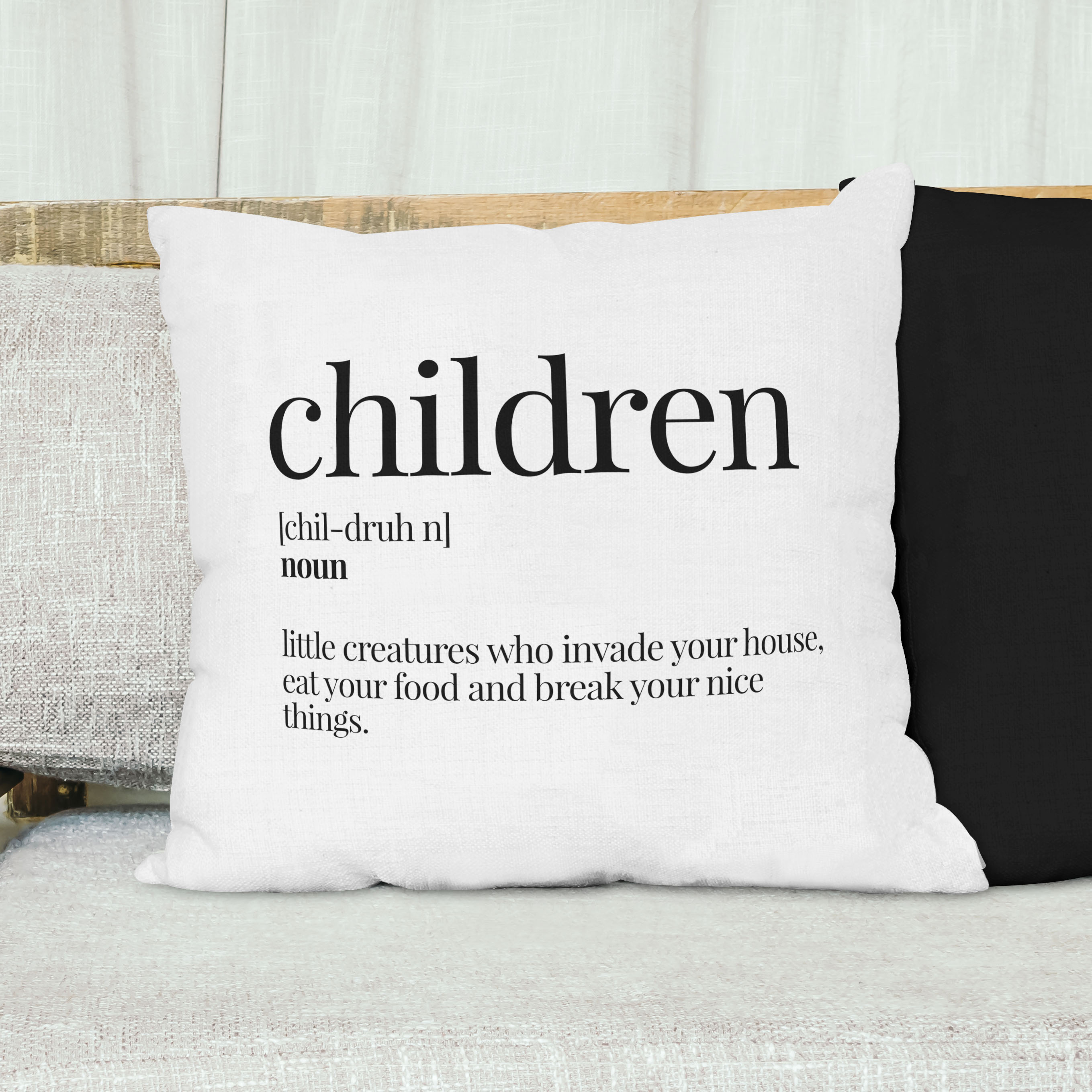 Red sofa with pillow and light lamp