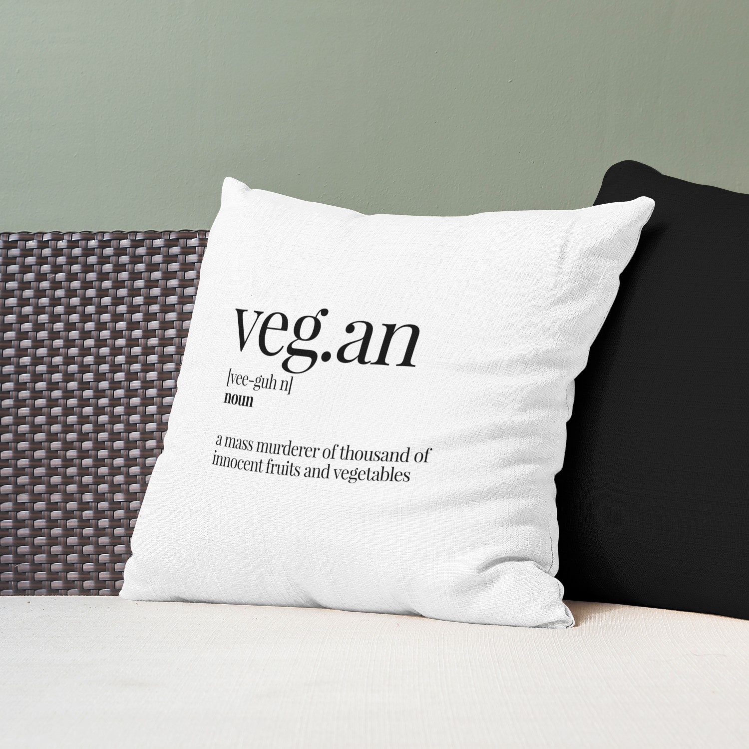 Red sofa with pillow and light lamp