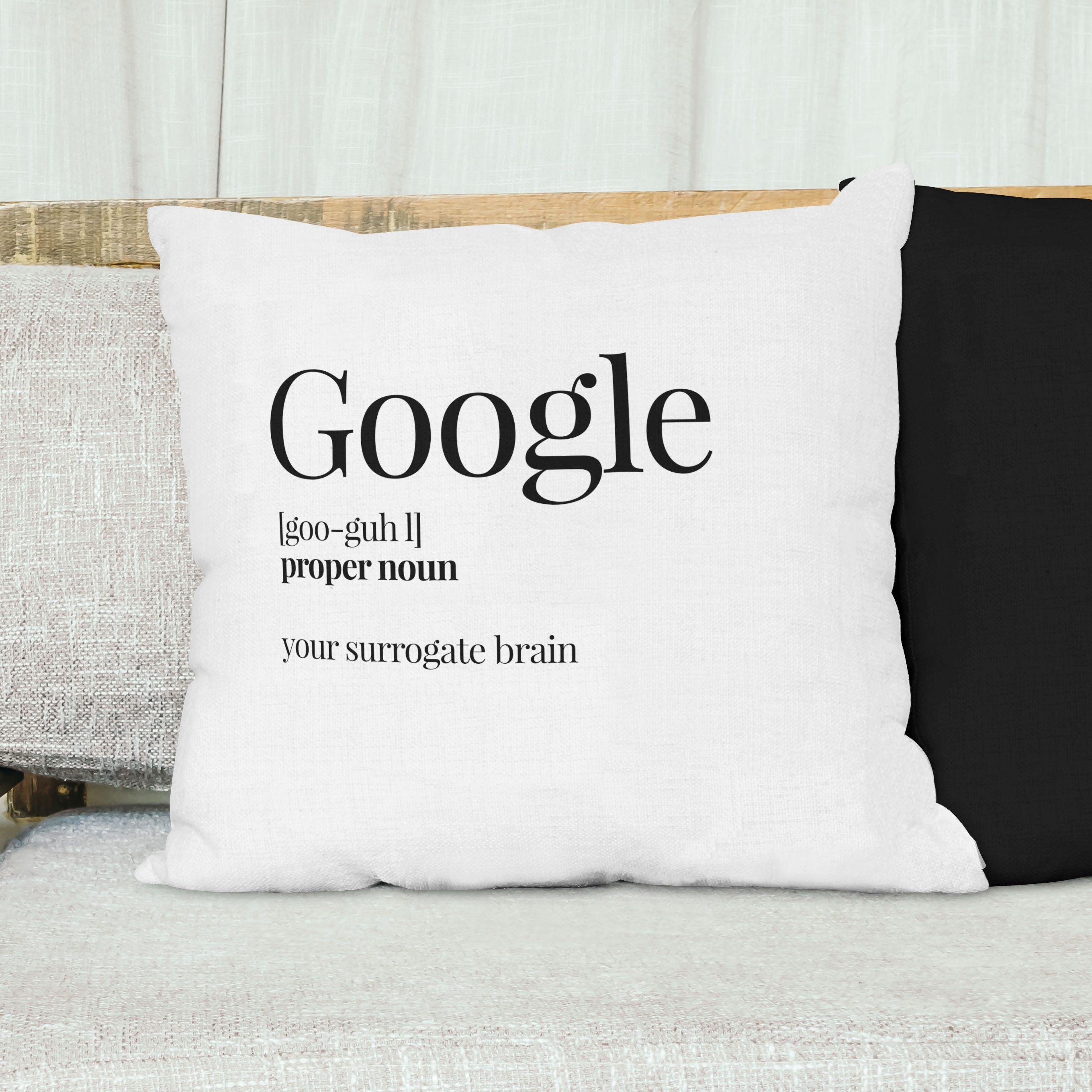 Red sofa with pillow and light lamp