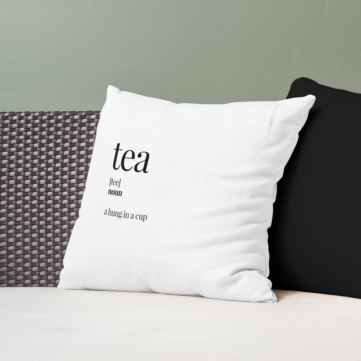 Red sofa with pillow and light lamp