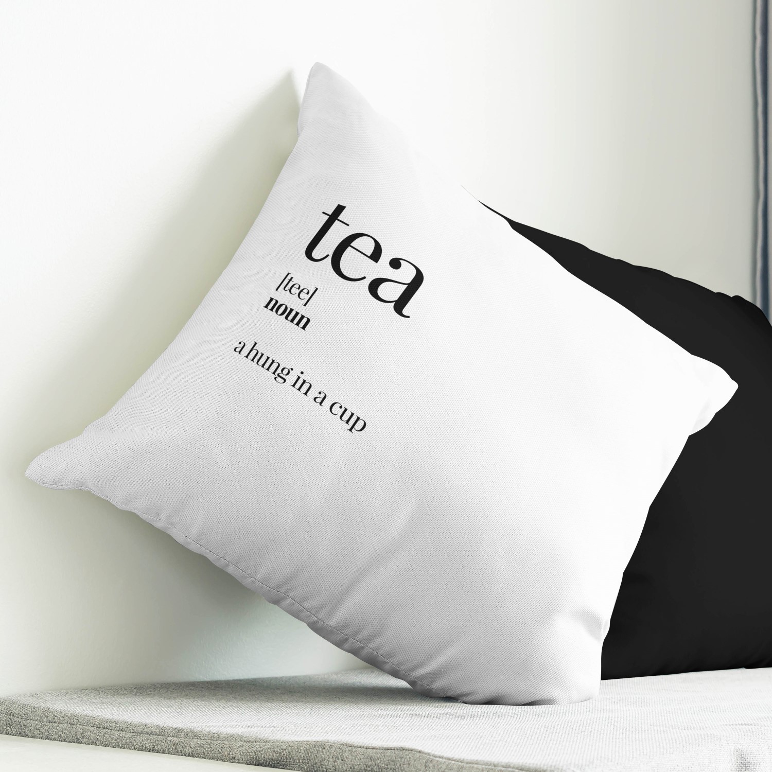 Red sofa with pillow and light lamp