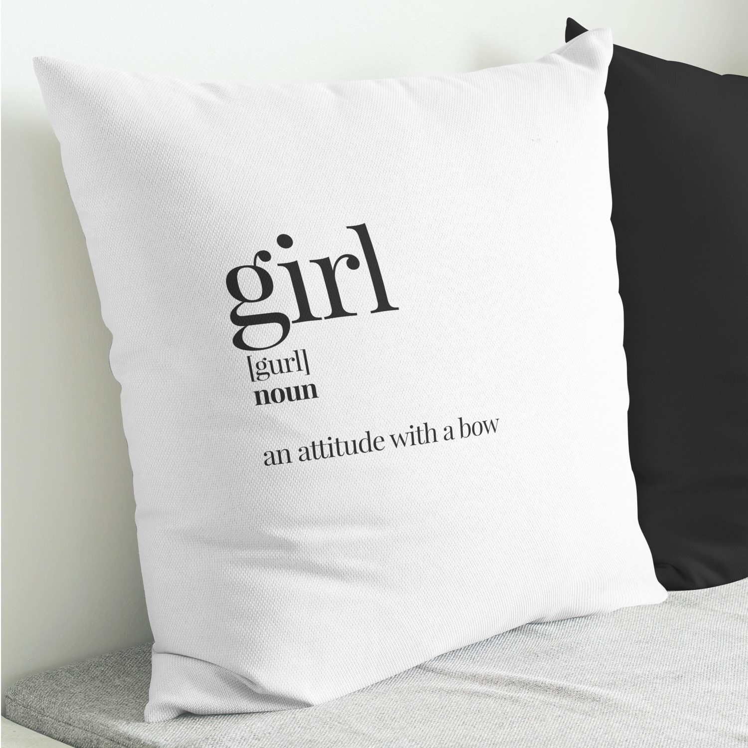 Red sofa with pillow and light lamp