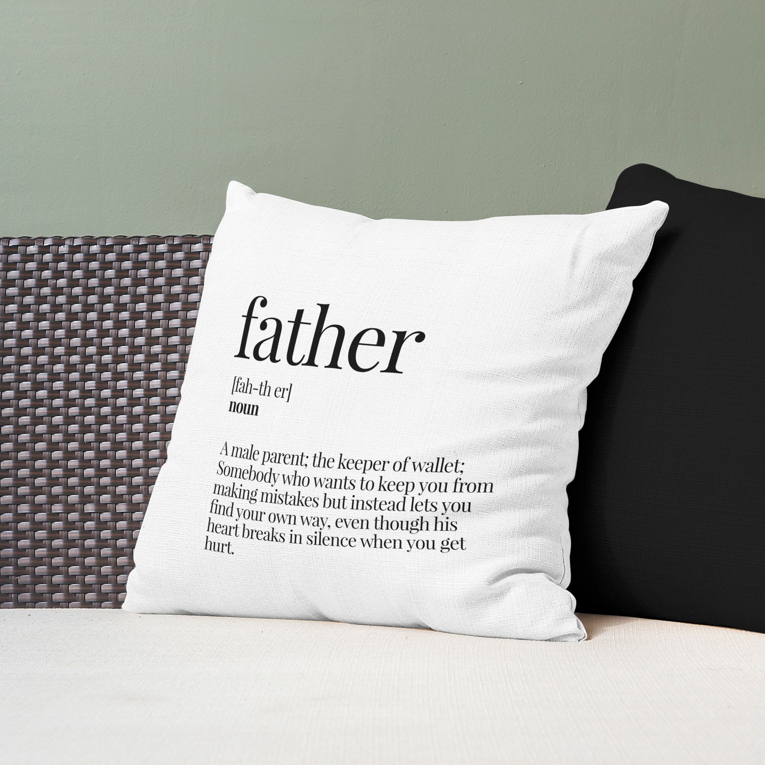 Red sofa with pillow and light lamp