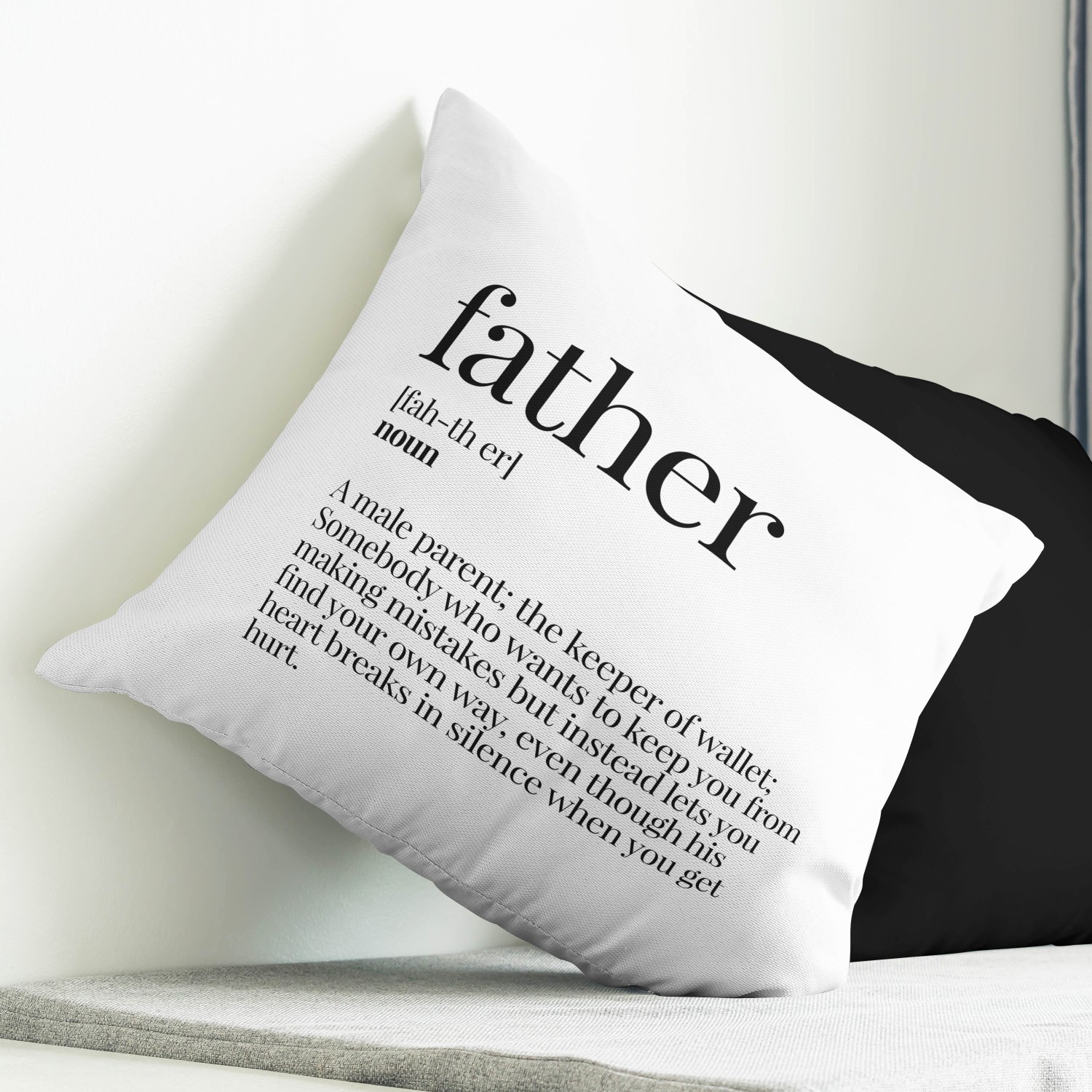 Red sofa with pillow and light lamp