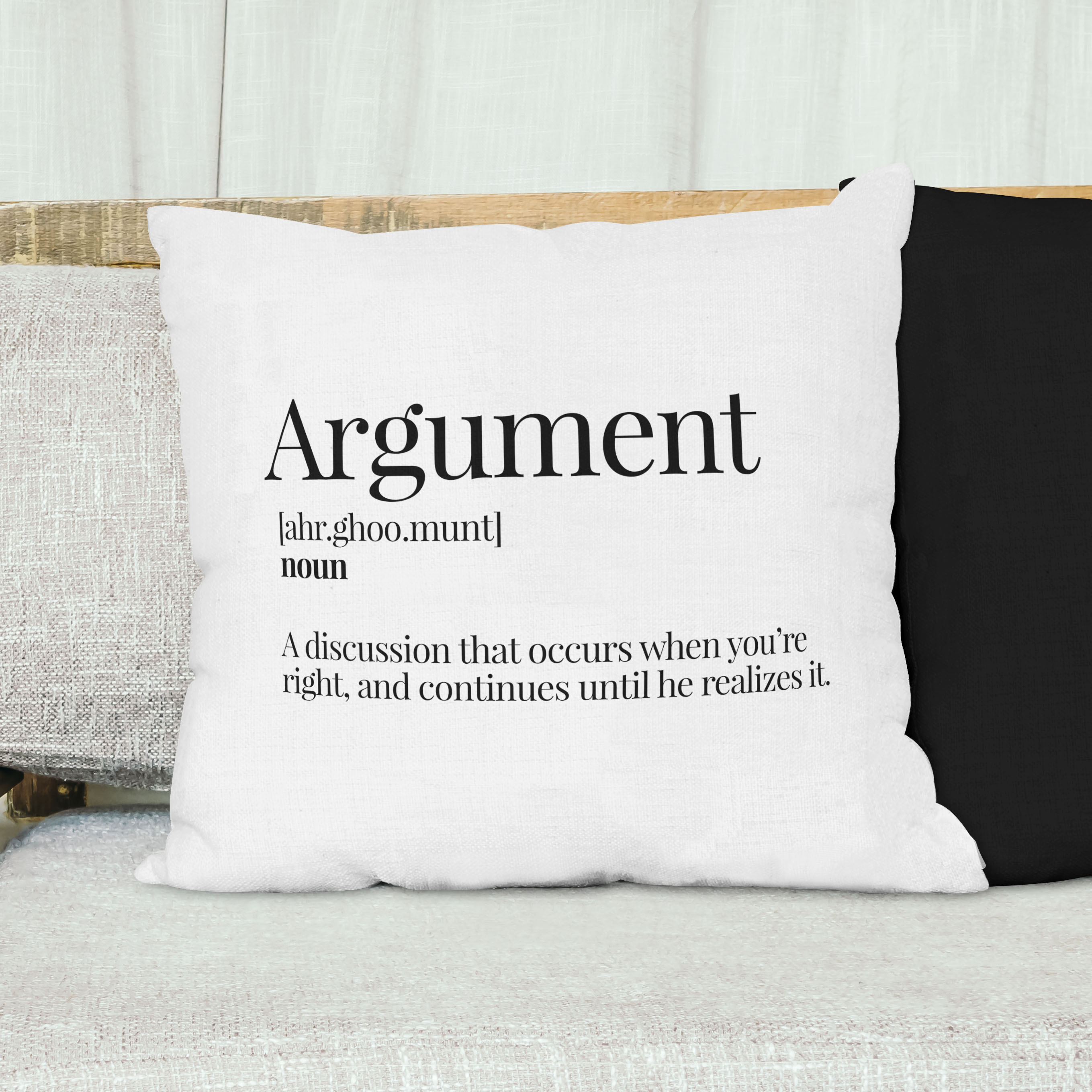 Red sofa with pillow and light lamp