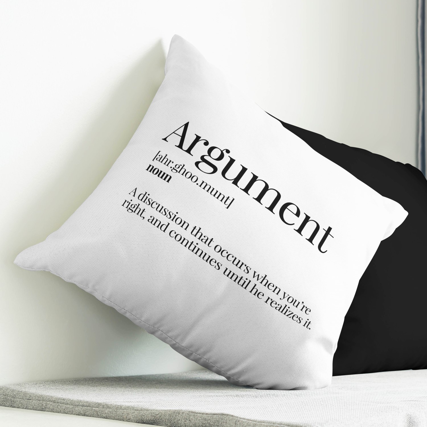 Red sofa with pillow and light lamp