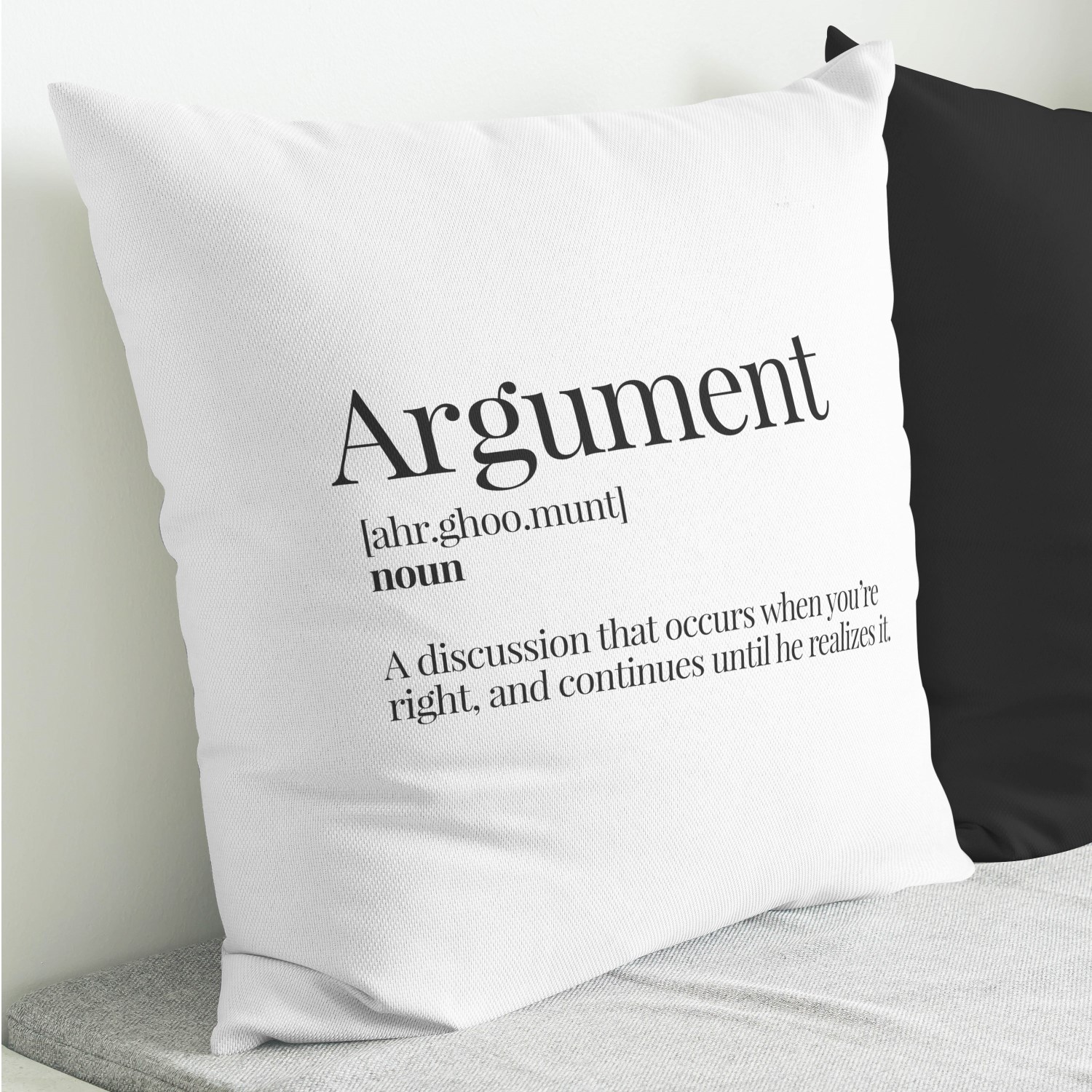 Red sofa with pillow and light lamp