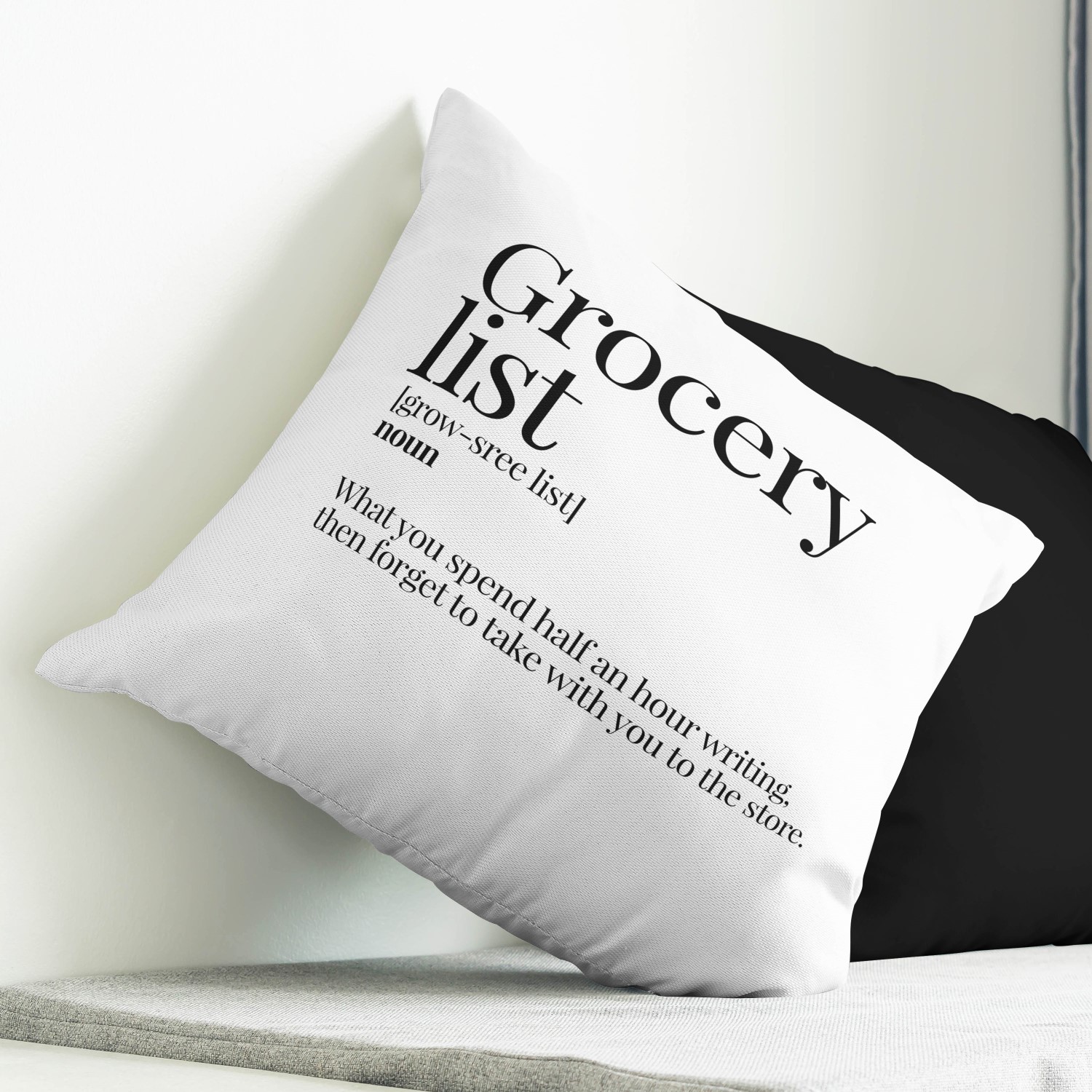 Red sofa with pillow and light lamp