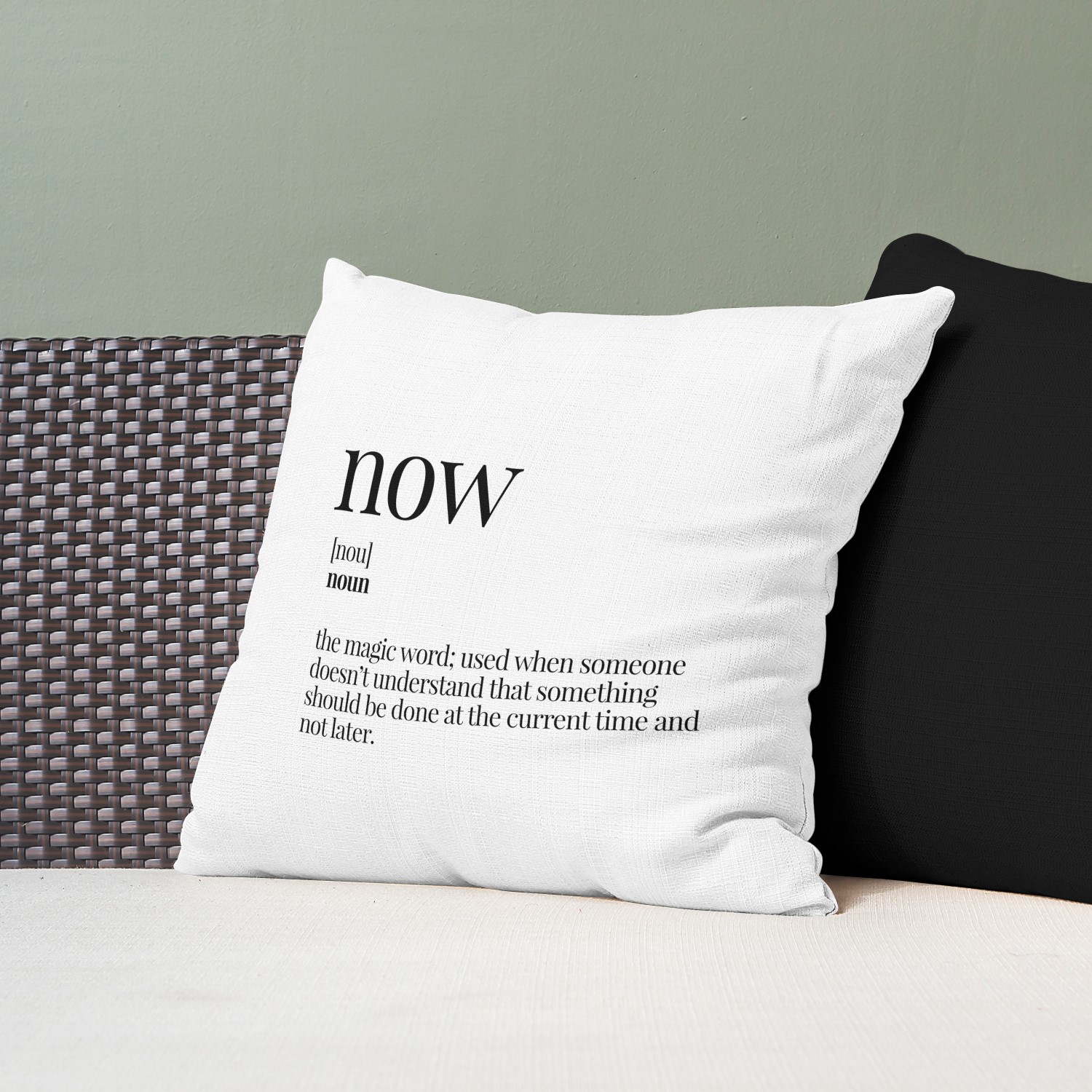 Red sofa with pillow and light lamp