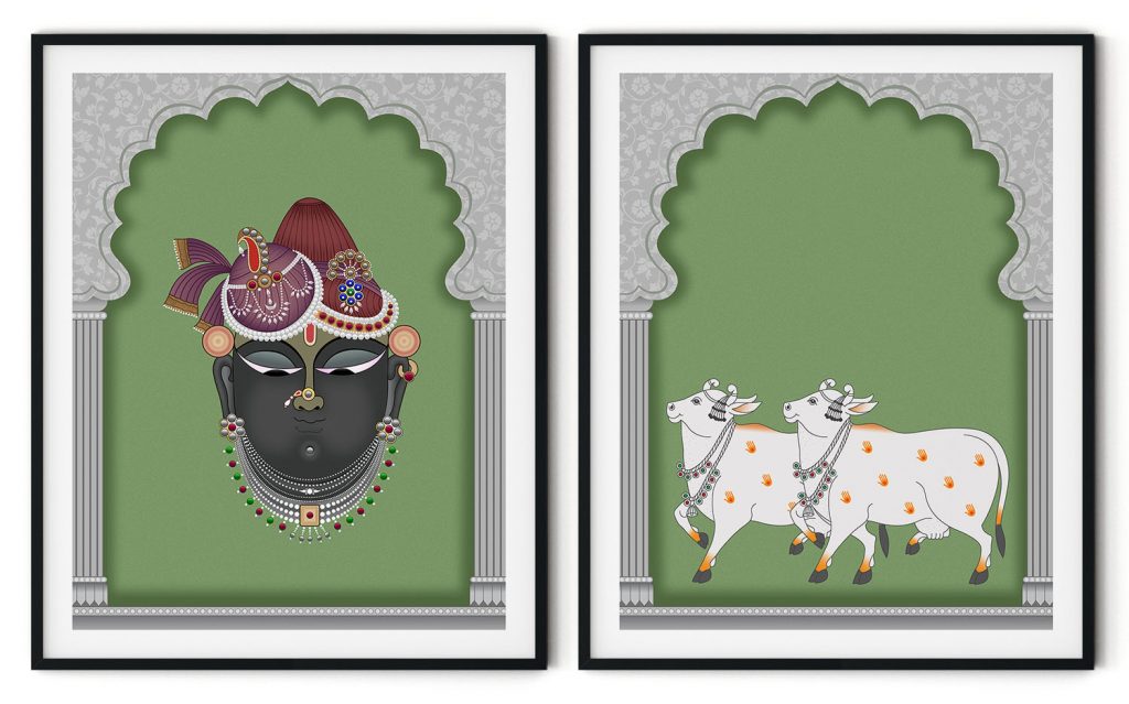 Set of 2 Shri nathji