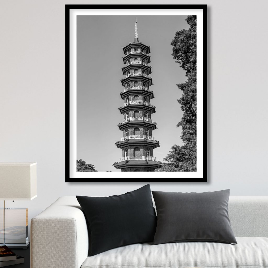 Oriental Pagoda Tower – Wall Painting