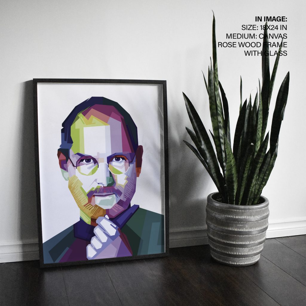 Modern Steve Jobs Portrait – Wall Art