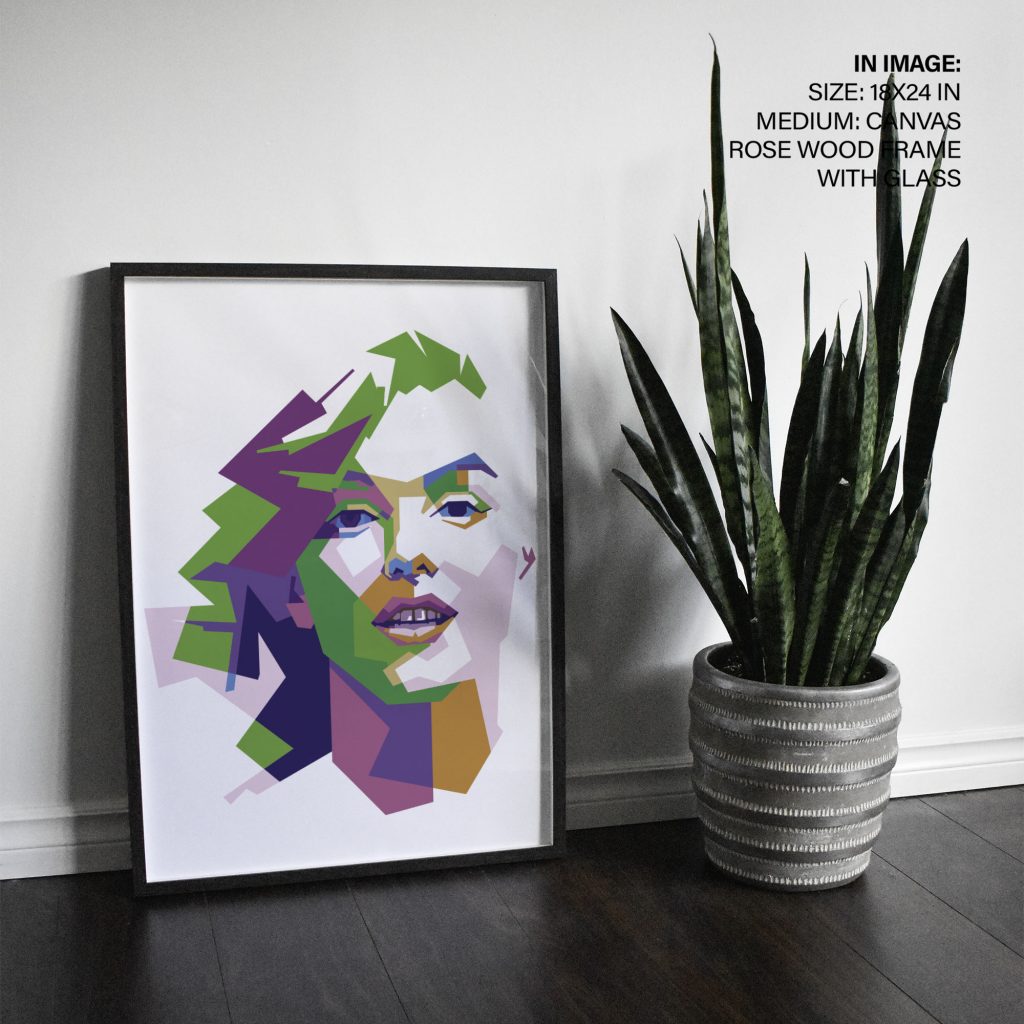 Abstract Pop Art Woman's Face – Wall Art