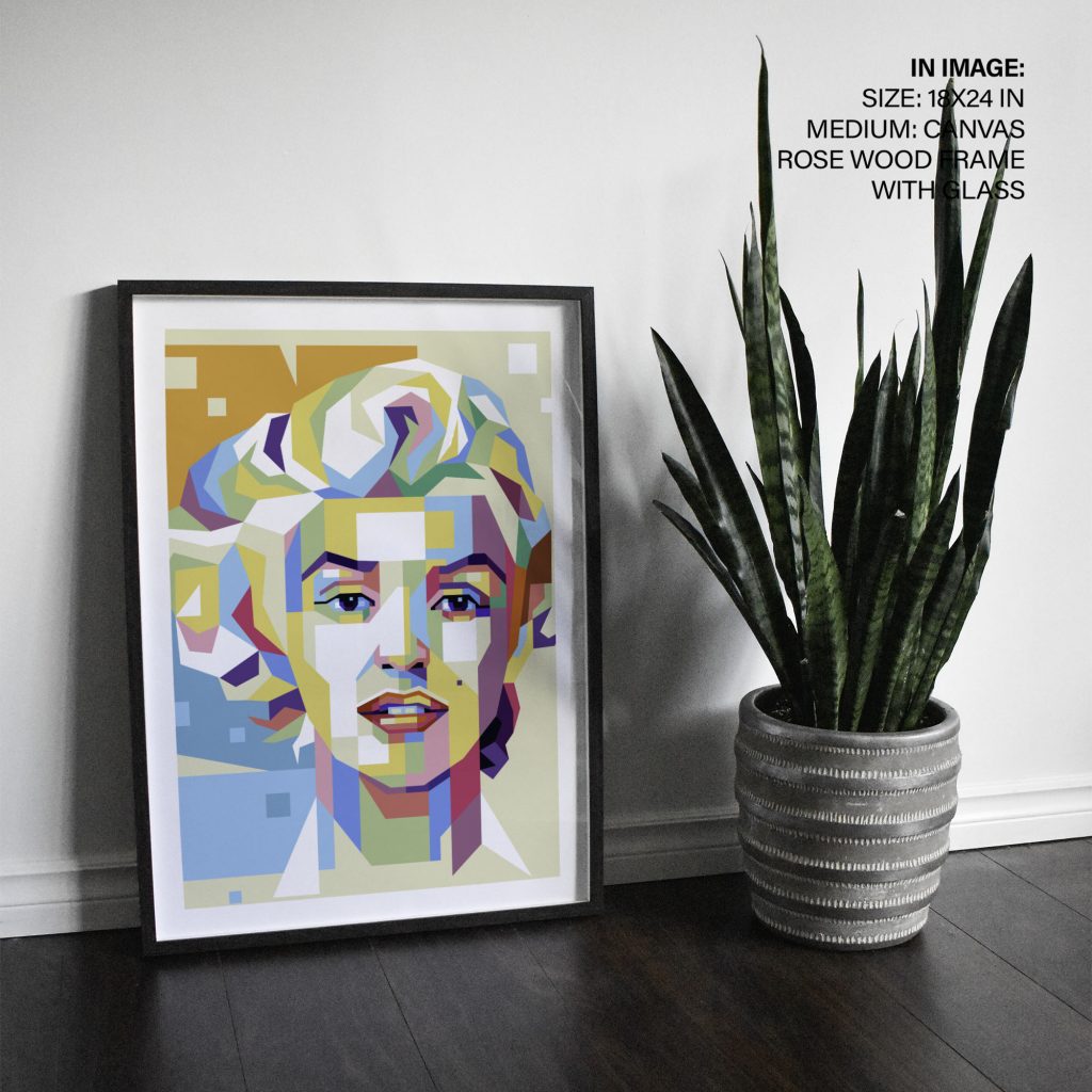 Modern Geometric Marilyn Monroe – Wall Art