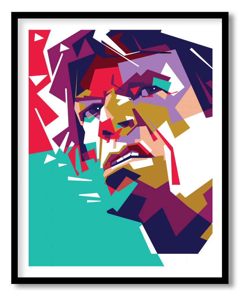 Portrait of sir Michael Philip jagger