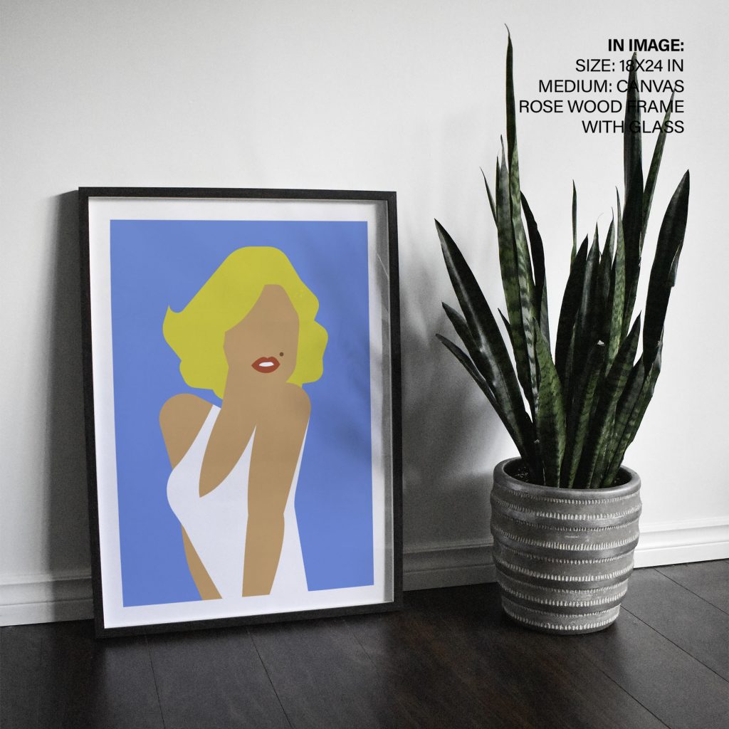 Minimalist Woman Beauty Mark – Wall Hanging