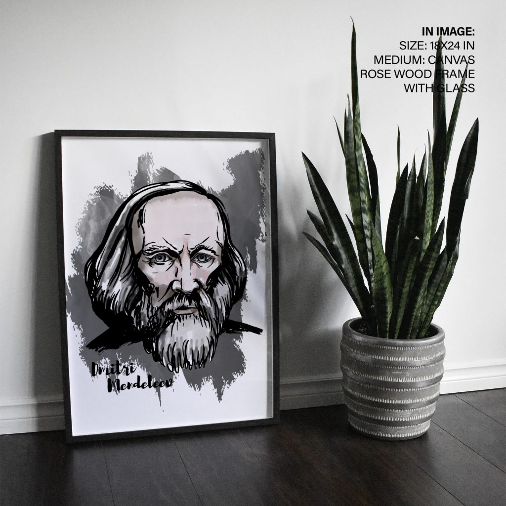 Dmitri Mendeleev - Scientist Portrait – Wall Art