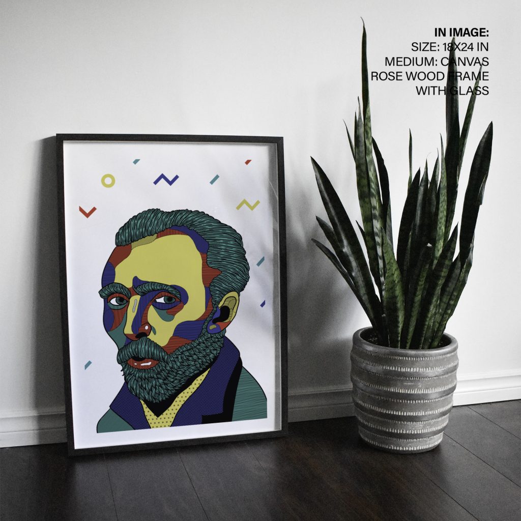 Contemporary Van Gogh Portrait – Home Decor