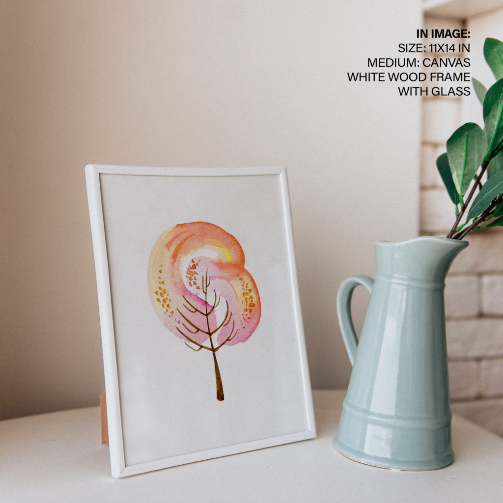Abstract Warm Swirling Tree – Home Decor