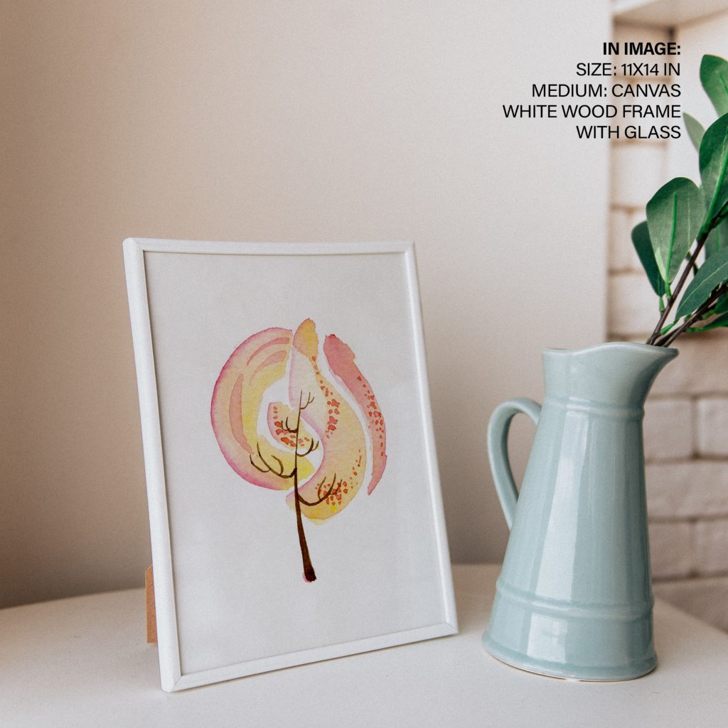 Abstract Warm Tree – Home Decor