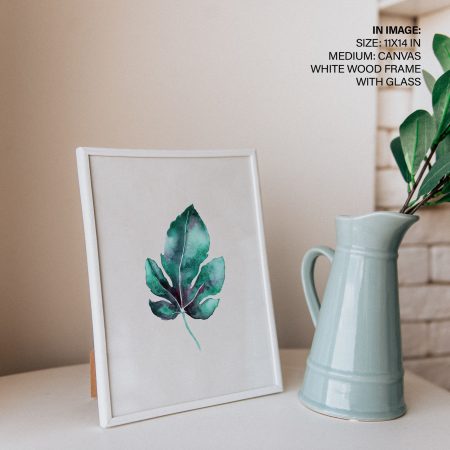 Botanical Watercolor Fig Leaf – Wall Painting