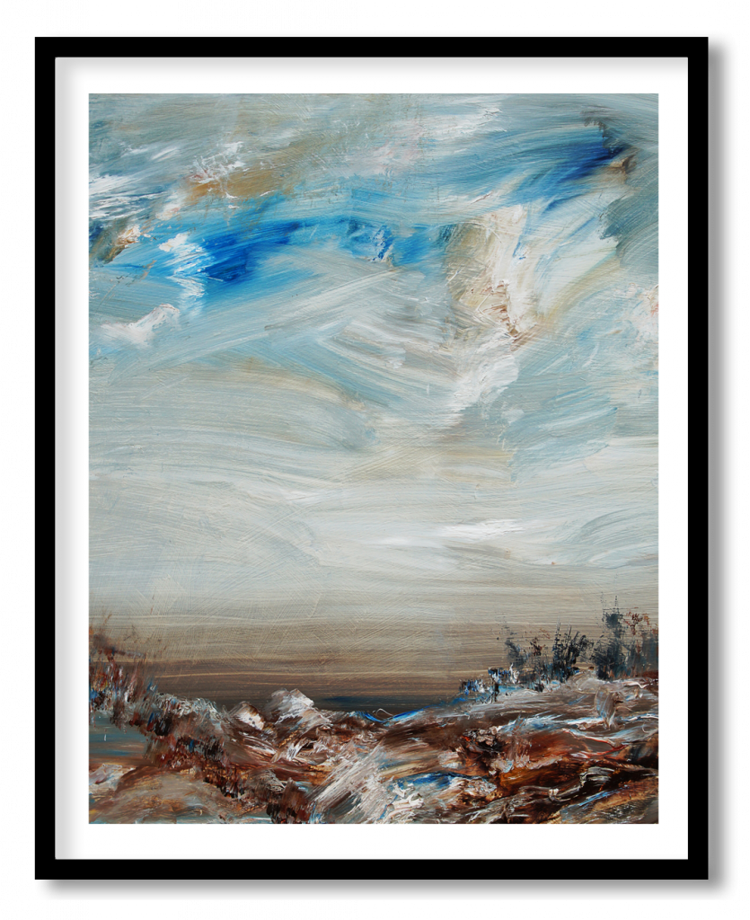 Abstract sky cloud winter landscape