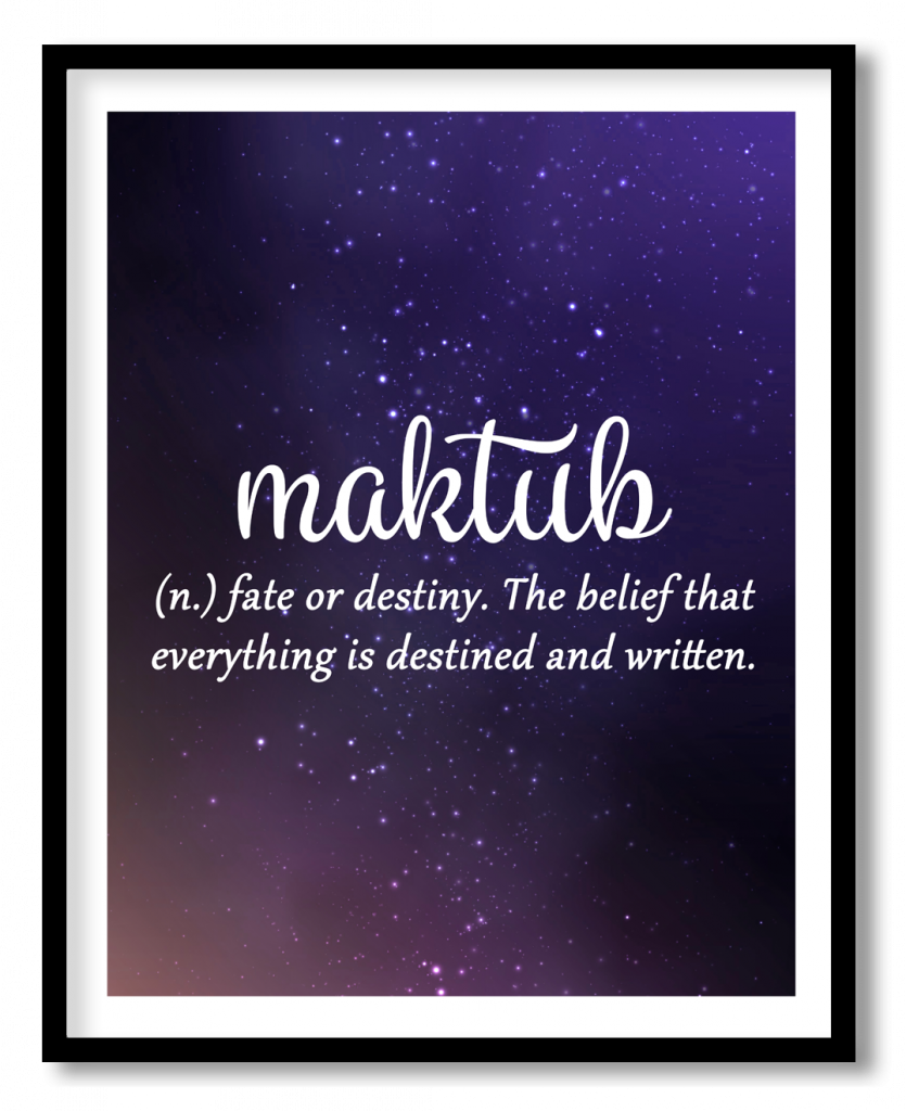 Maktub - Arabic dictionary quotes, definition