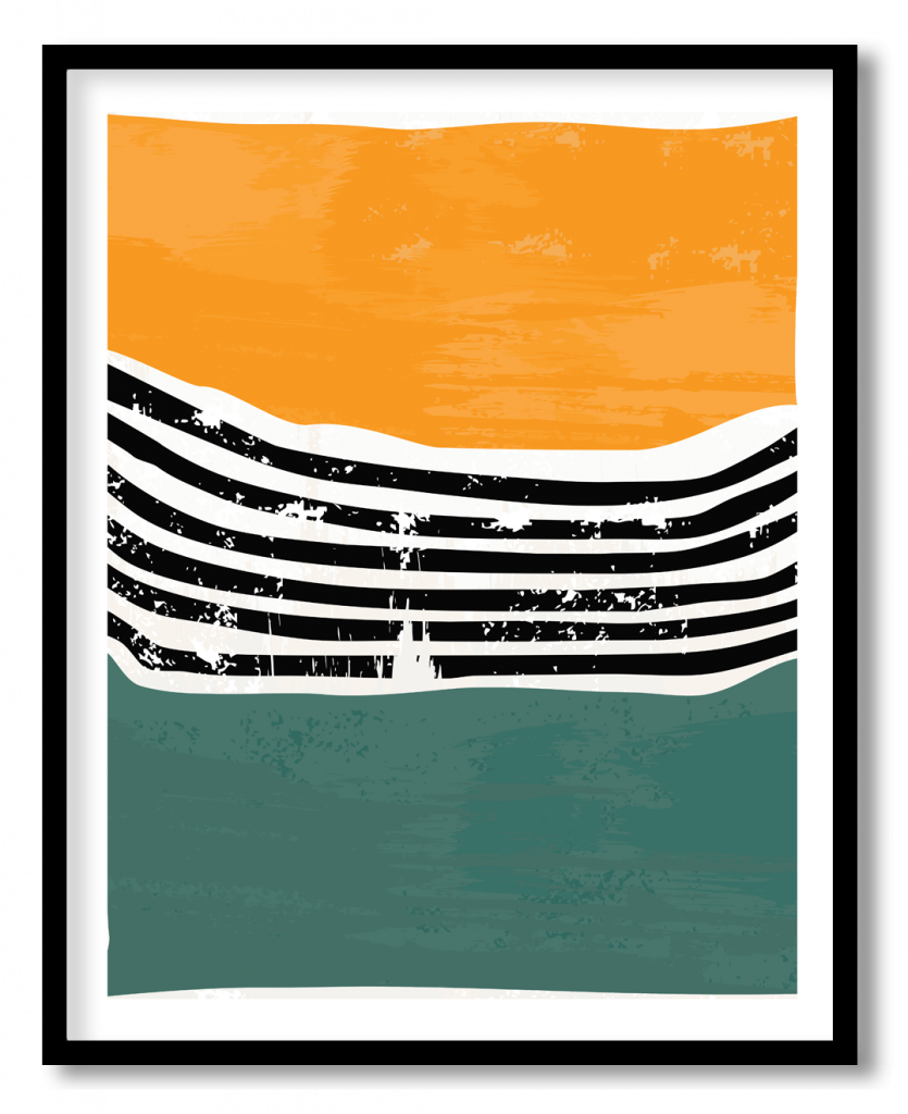 Abstract shapes geometry contemporary aesthetic boho mid century modern Scandinavian Nordic