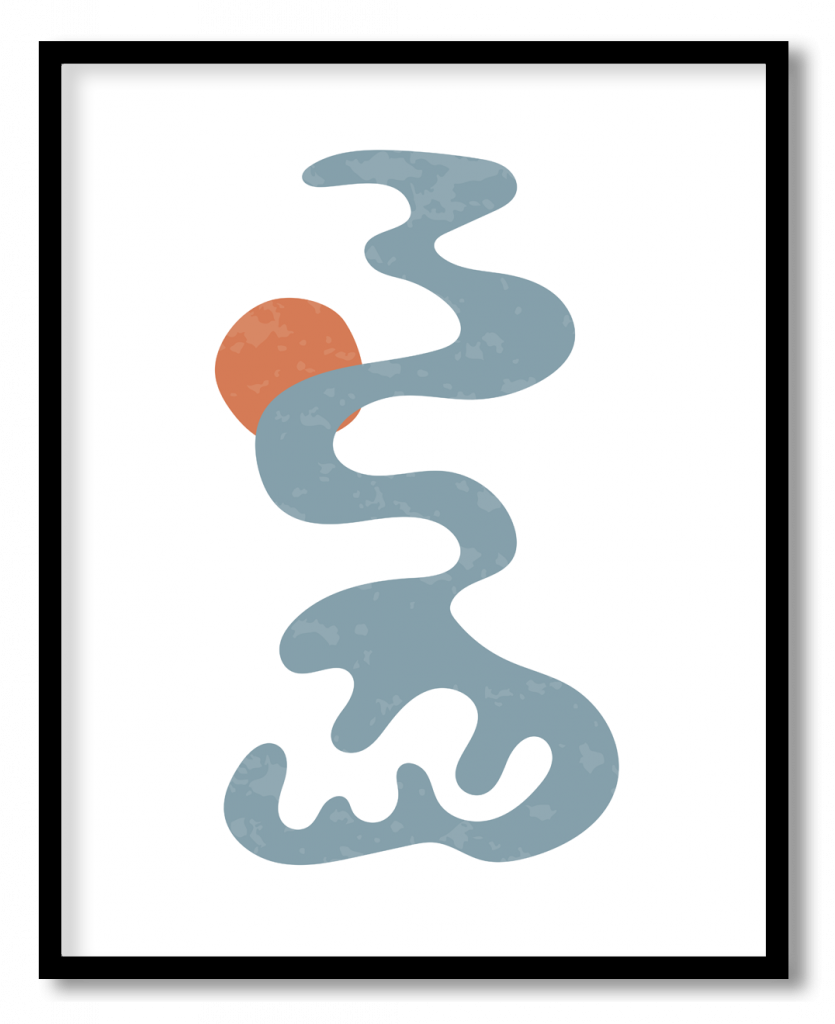 Abstract Matisse organic algae leaf #33