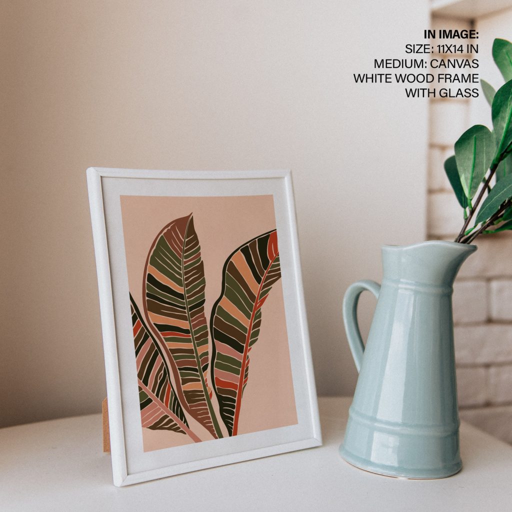 Botanical Stylized Earthy Leaves – Wall Art