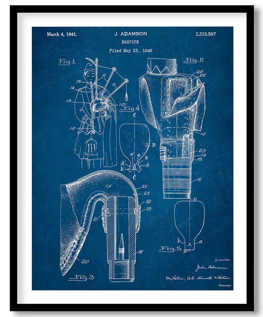 Bagpipes 1940 blueprint