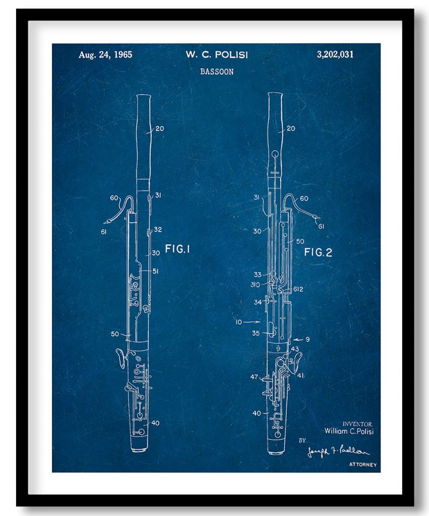 Bassoon 1963 blueprint