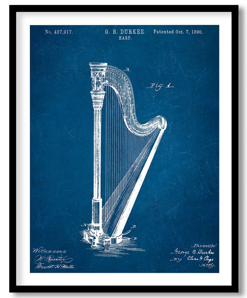 Harp 1890 blueprint