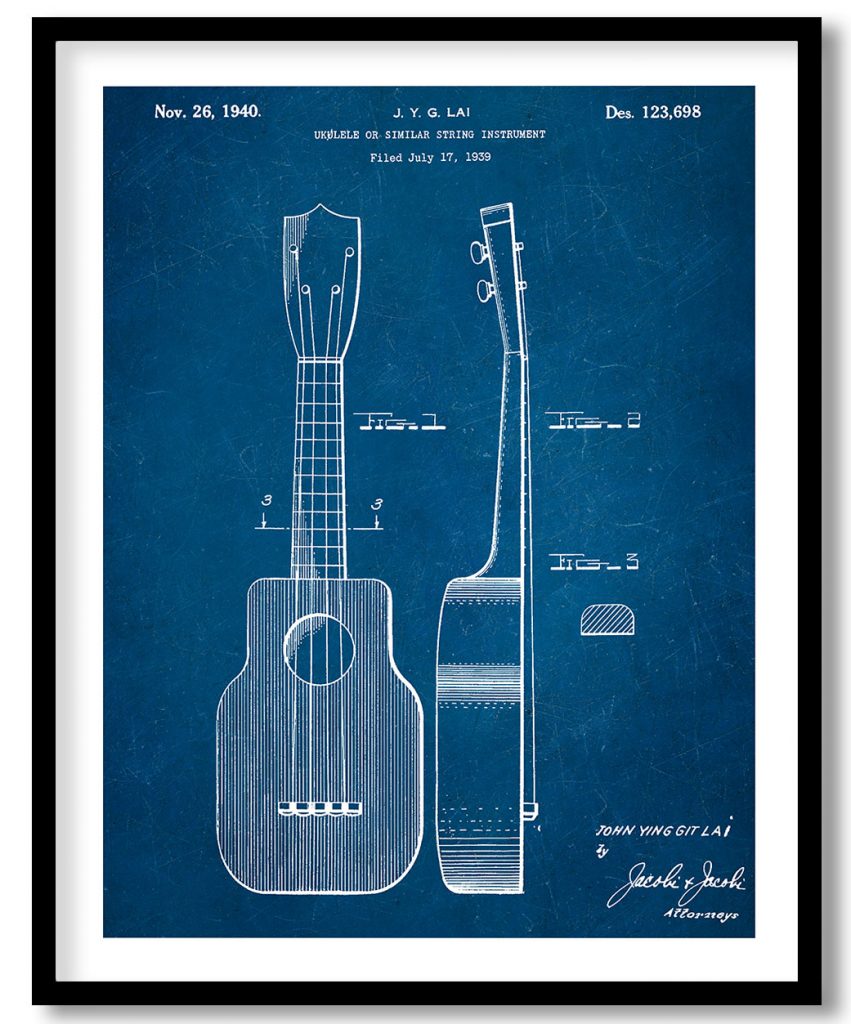 Ukulele 1940 blueprint