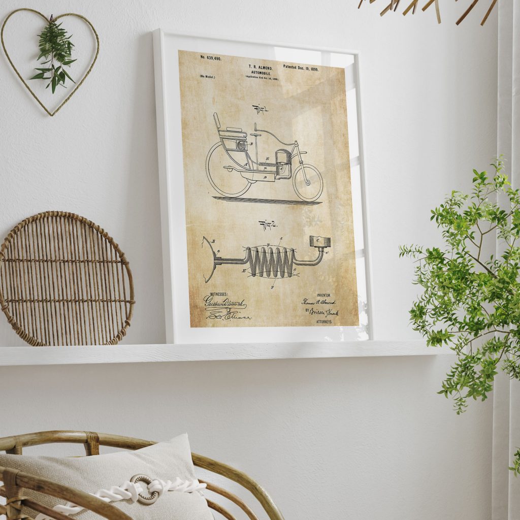 Industrial Automobile Patent 1899 – Home Decor