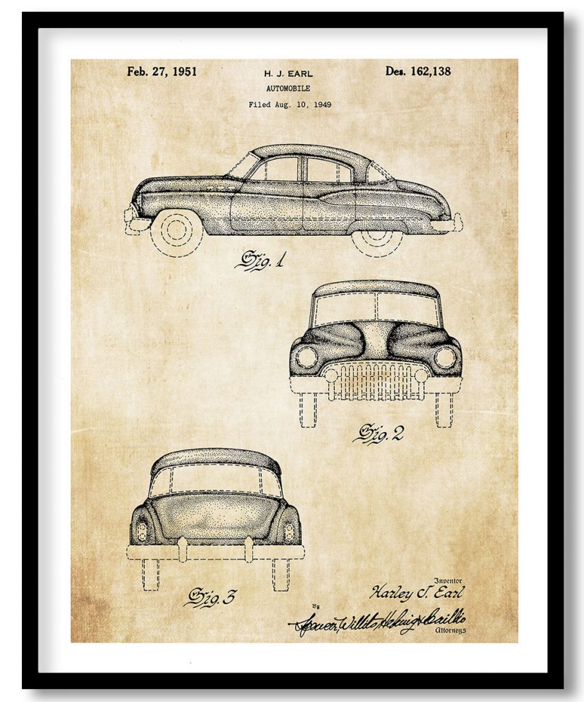 Buick Patent 1951 vintage