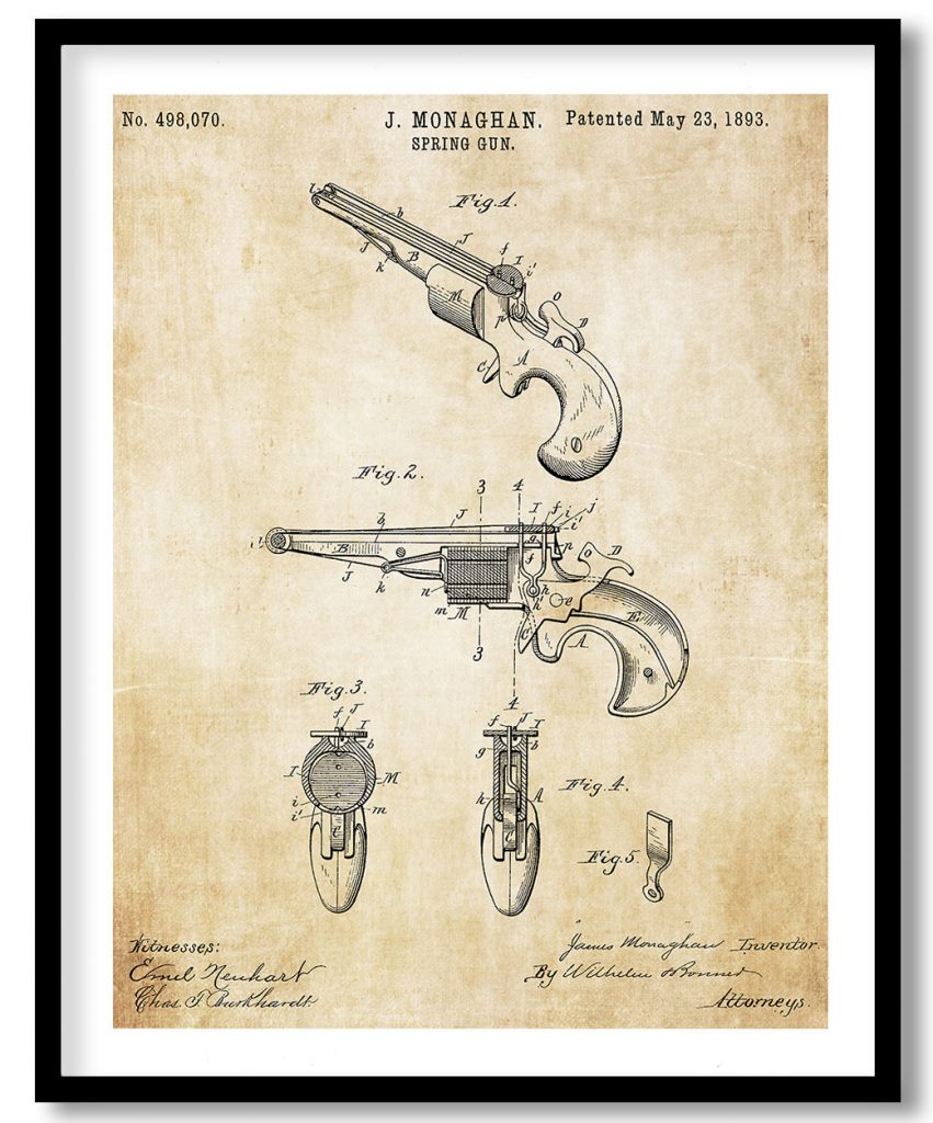 Monaghan Spring Gun 1893 vintage