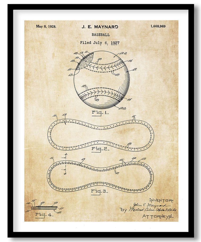 Baseball ball 1928 vintage