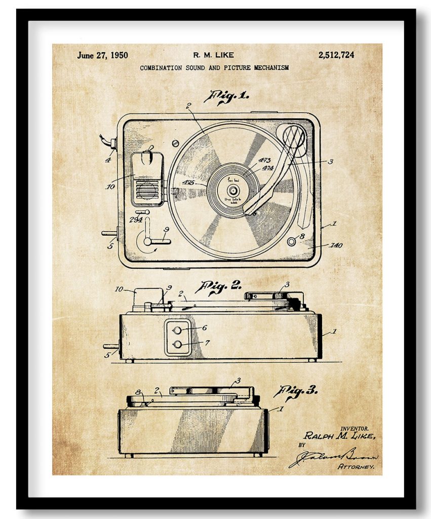 Combination sound and picture mechanism 1948 #10 vintage