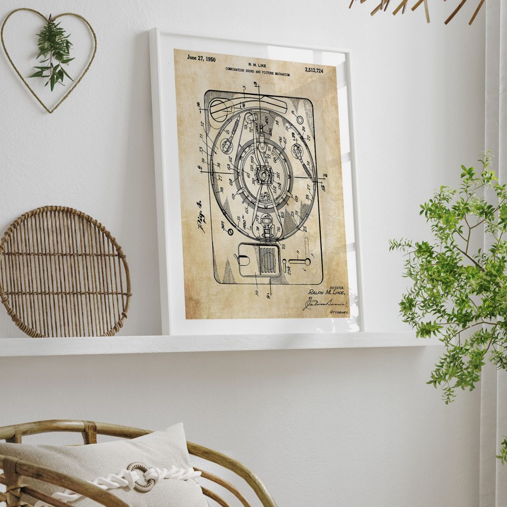 Industrial Sound Picture Patent Mechanism – Wall Art