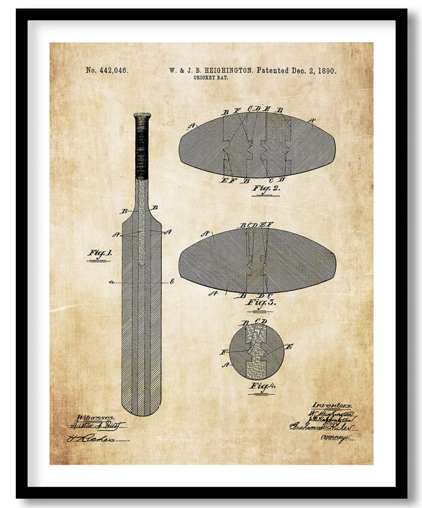 Cricket bat 1890 vintage