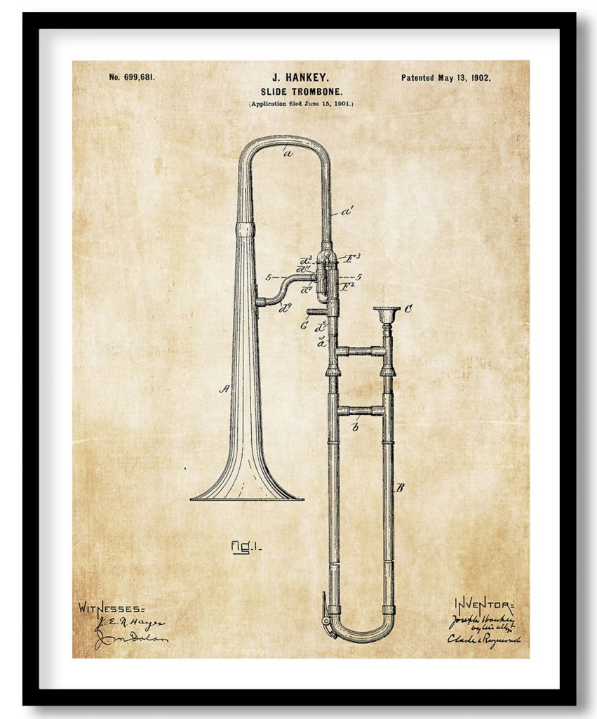 Slide trombone 1902 #20 vintage