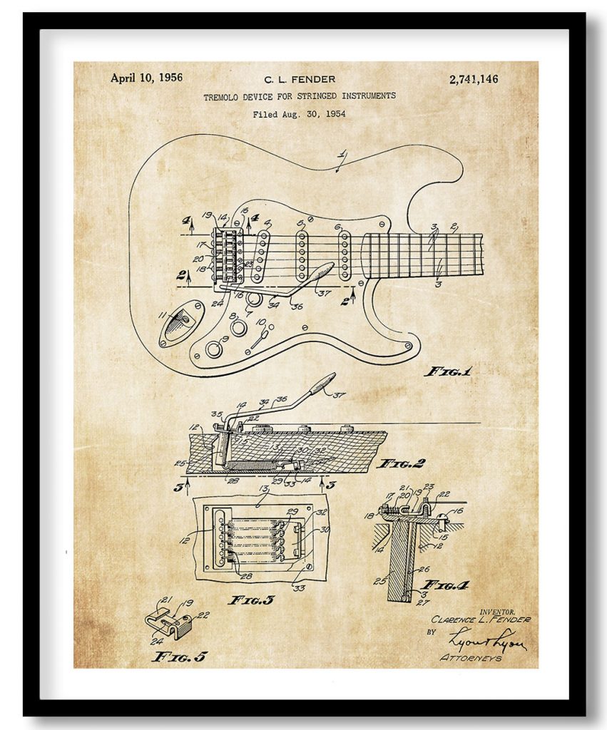 Tremolo device for stringed instruments 1954 vintage
