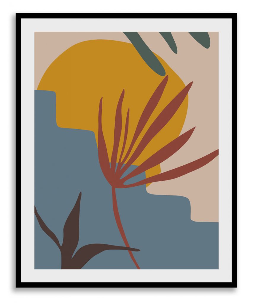 Colorful abstract botanical #11