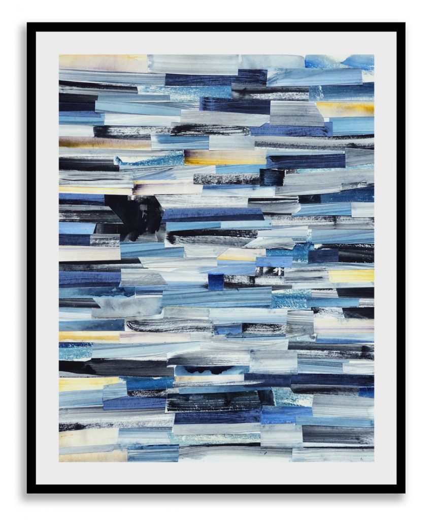 Abstract Multicolor teals