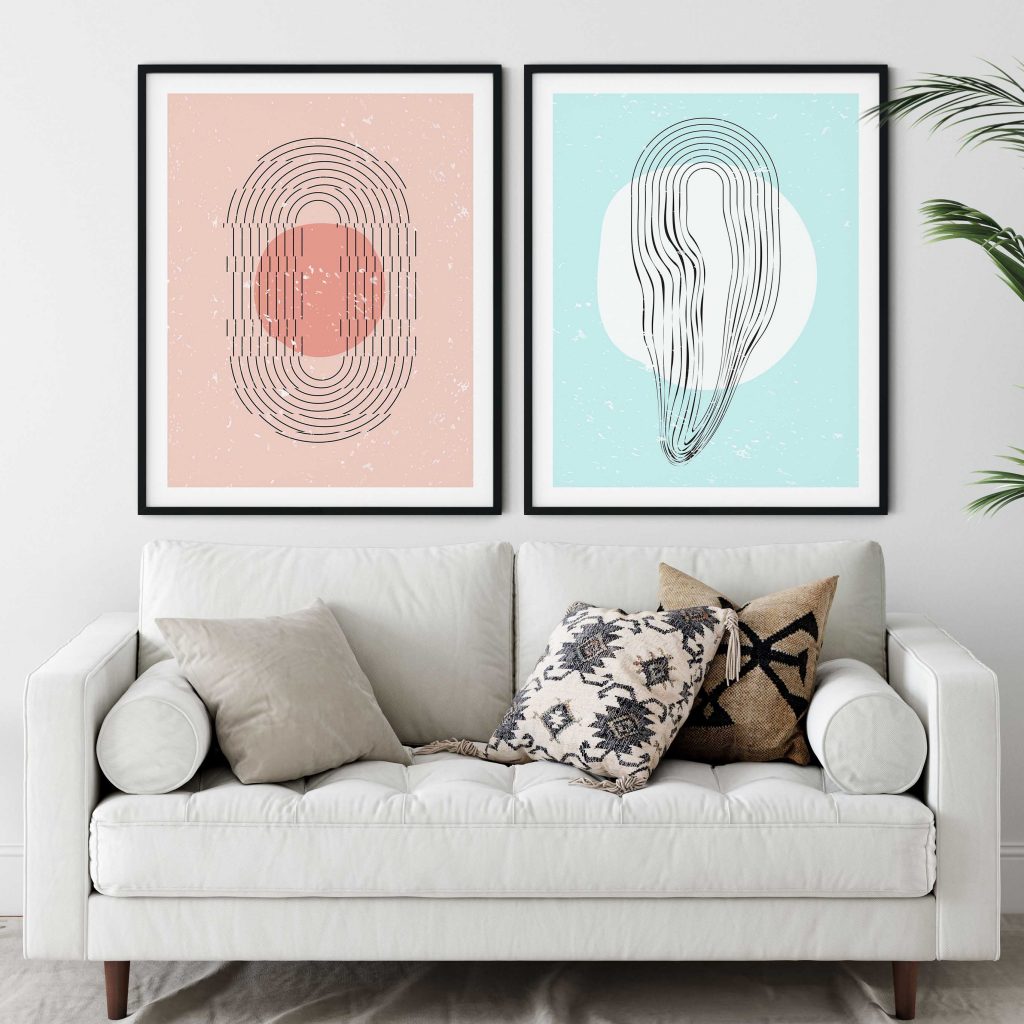 Abstract Line Art Circles – Wall Art