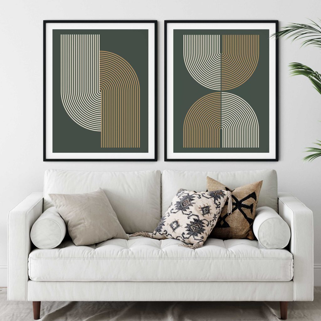 Abstract Lines and Arcs – Wall Hanging